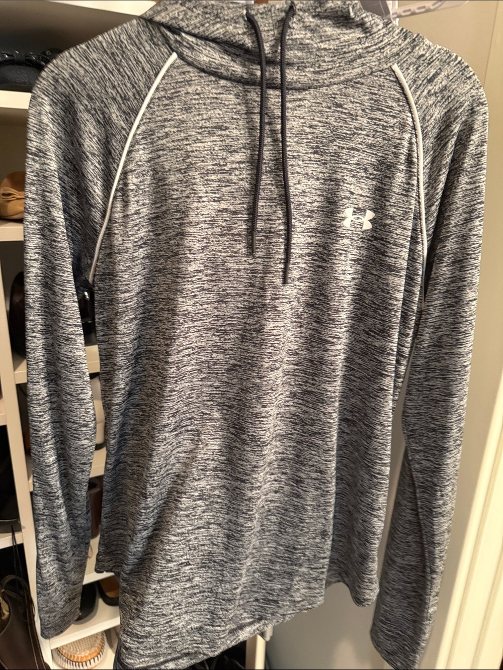 Under Armour Gray Marled Hoodie Pullover
